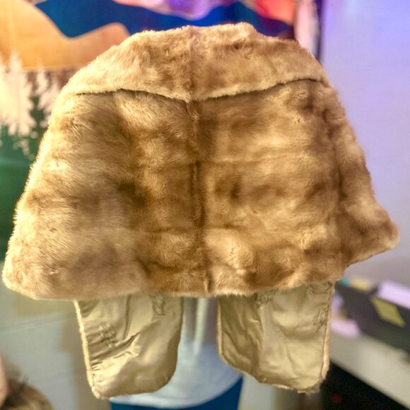 Mink Stole, Mink Fur Wrap, Stole, Vintage Genuine Mink Fur Stole - Picture 2 of 4